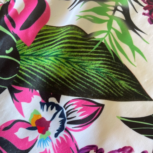 XXL Tropical / Floral Print Moderate Coverage Bikini Bottom - Picture 5 of 5